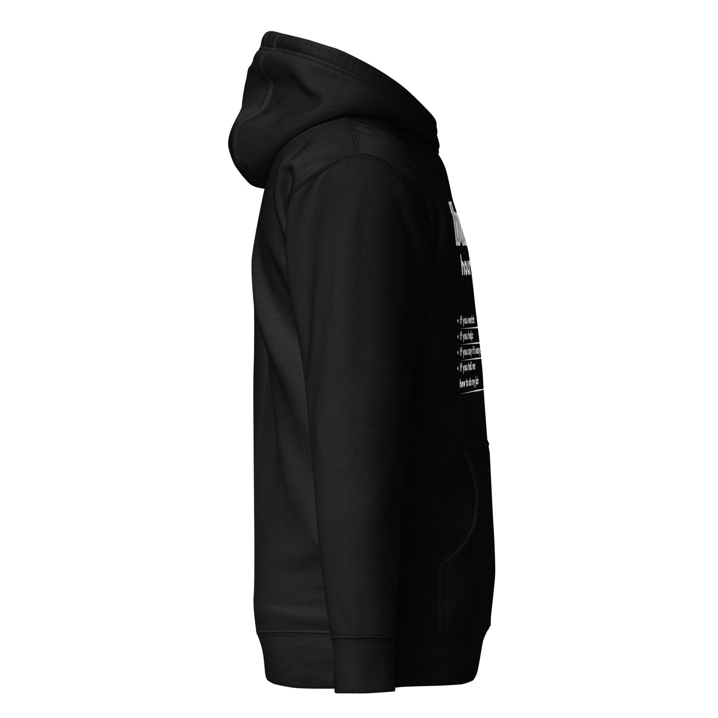 Hourly rate hoodie