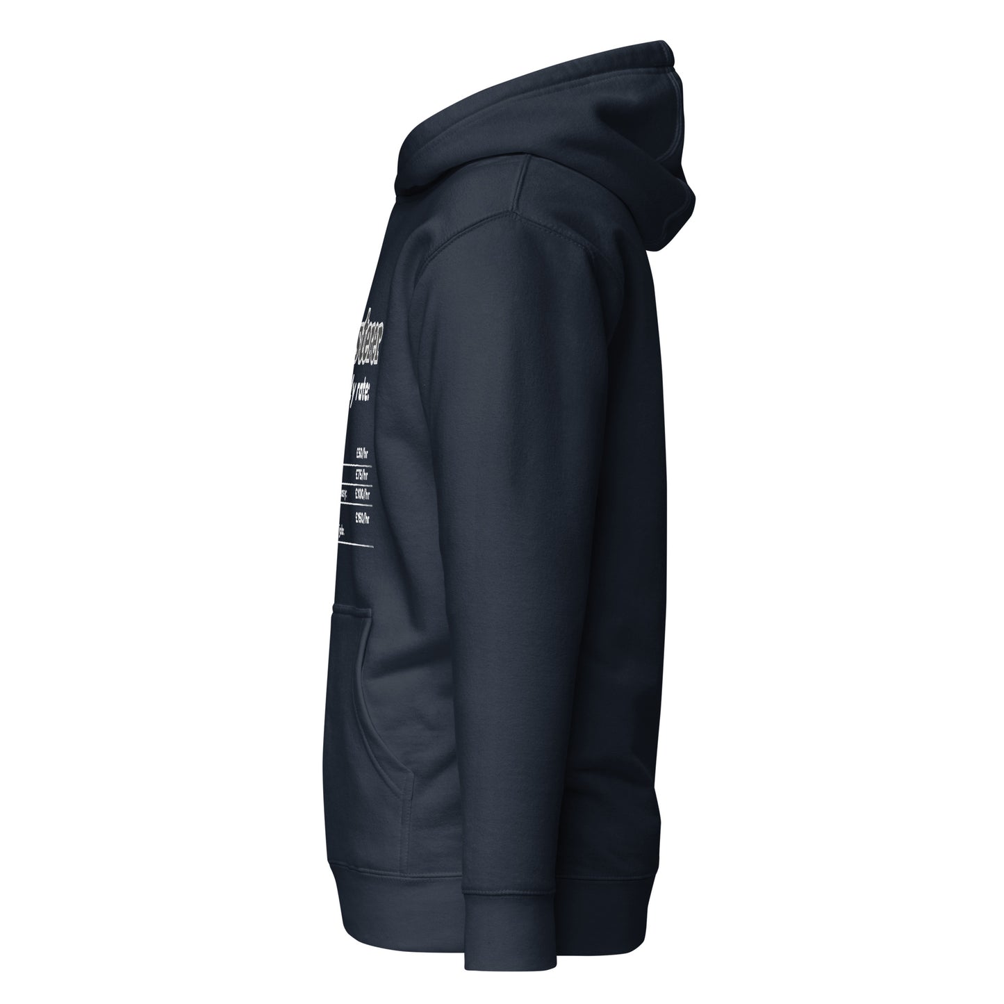 Plasterer hourly rate hoodie