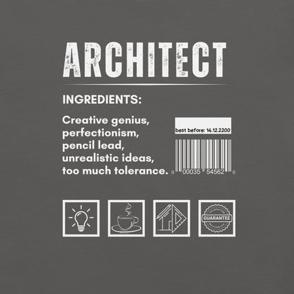 Funny T-shirt for architects - Architect ingredients - GWaves