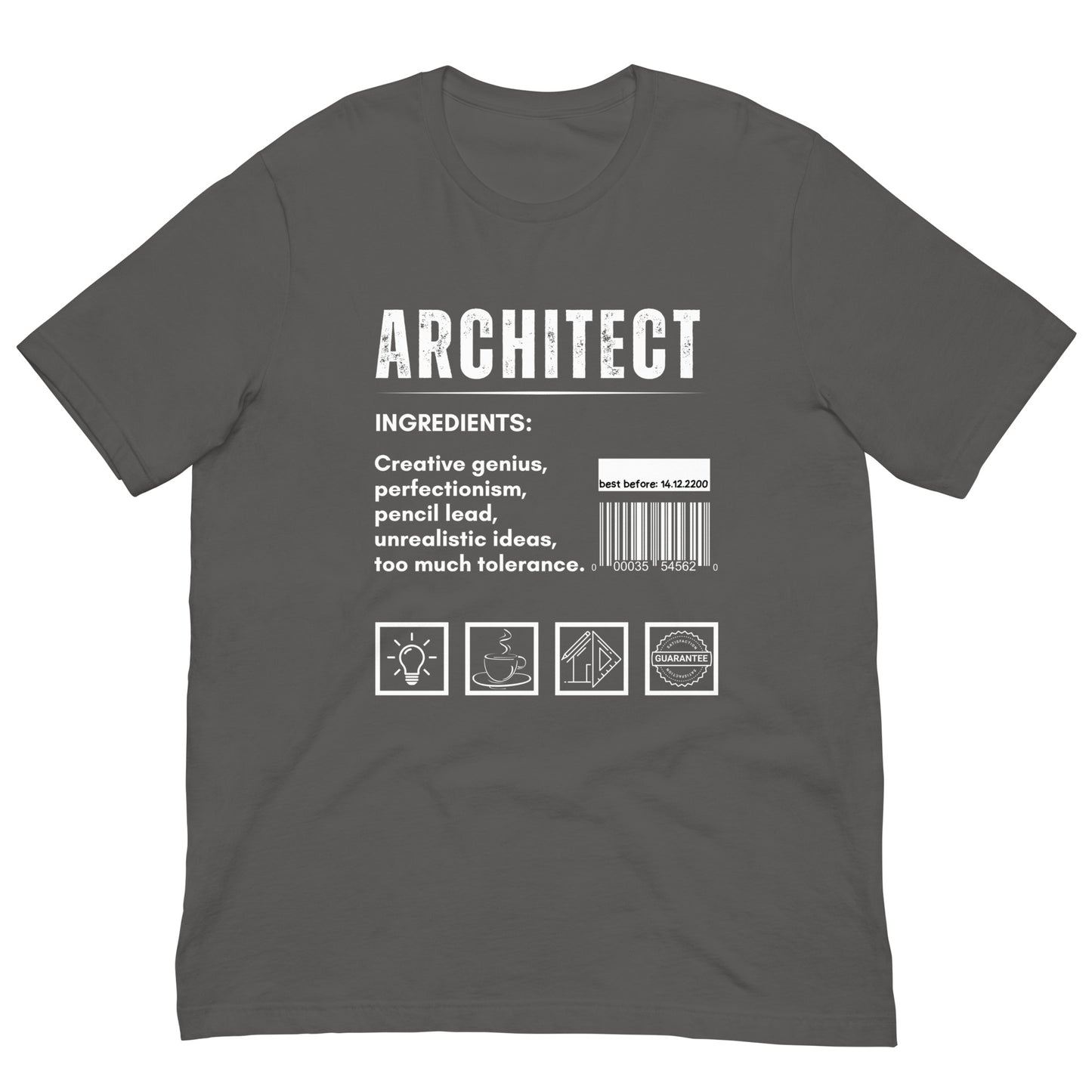 Funny T-shirt for architects - Architect ingredients - GWaves