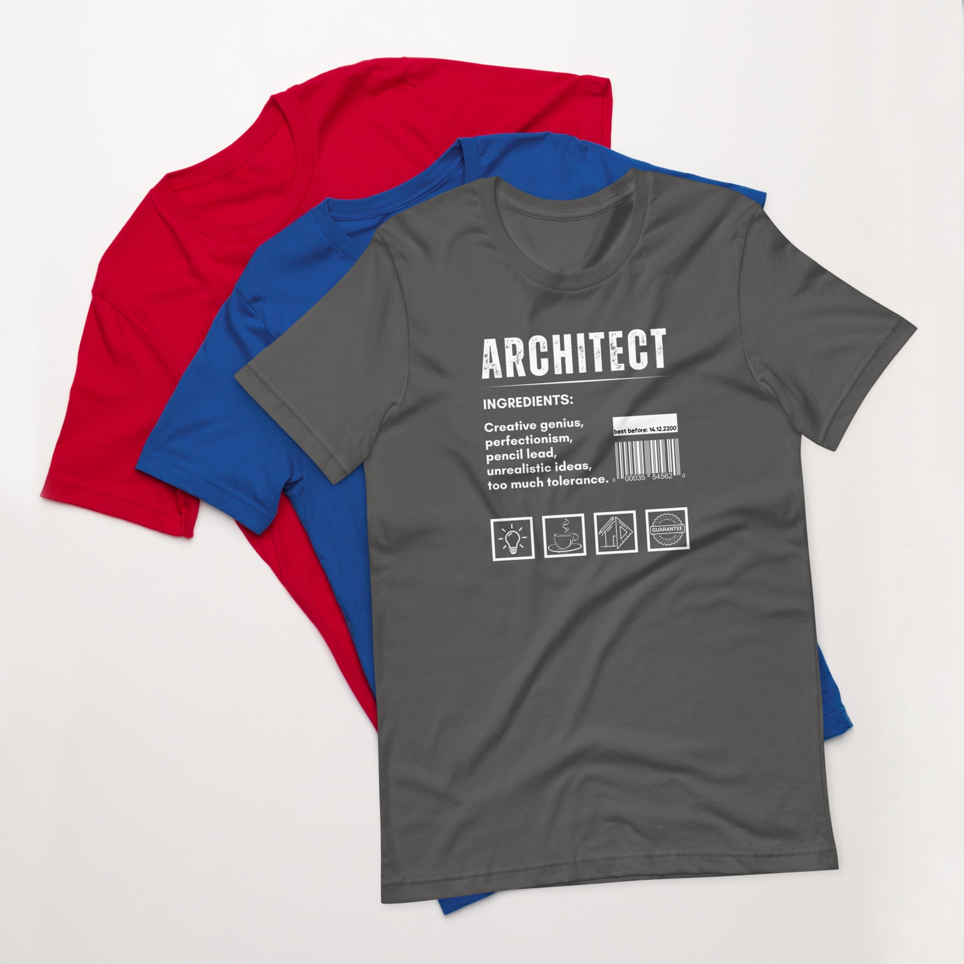 Funny T-shirt for architects - Architect ingredients - GWaves