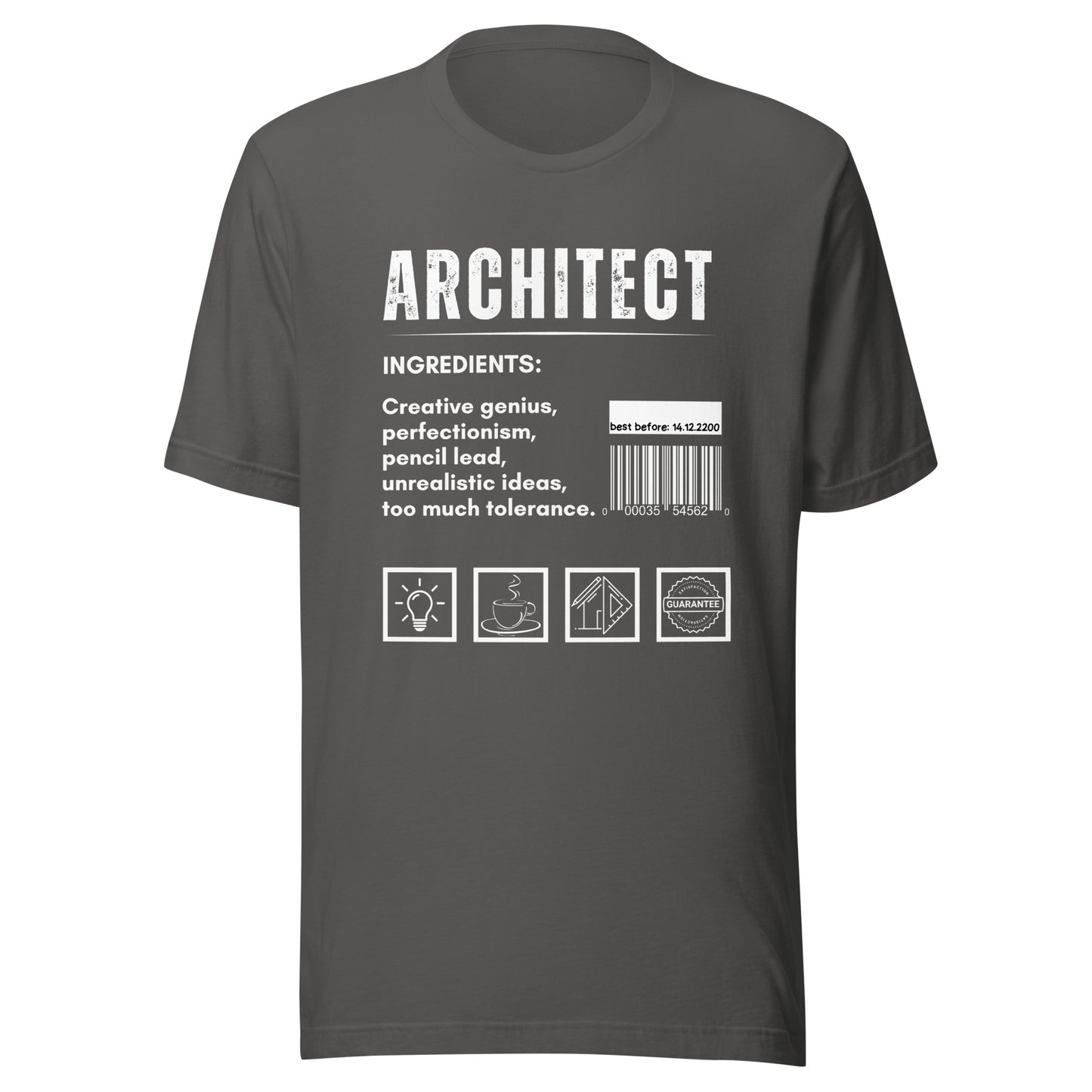 Funny T-shirt for architects - Architect ingredients - GWaves