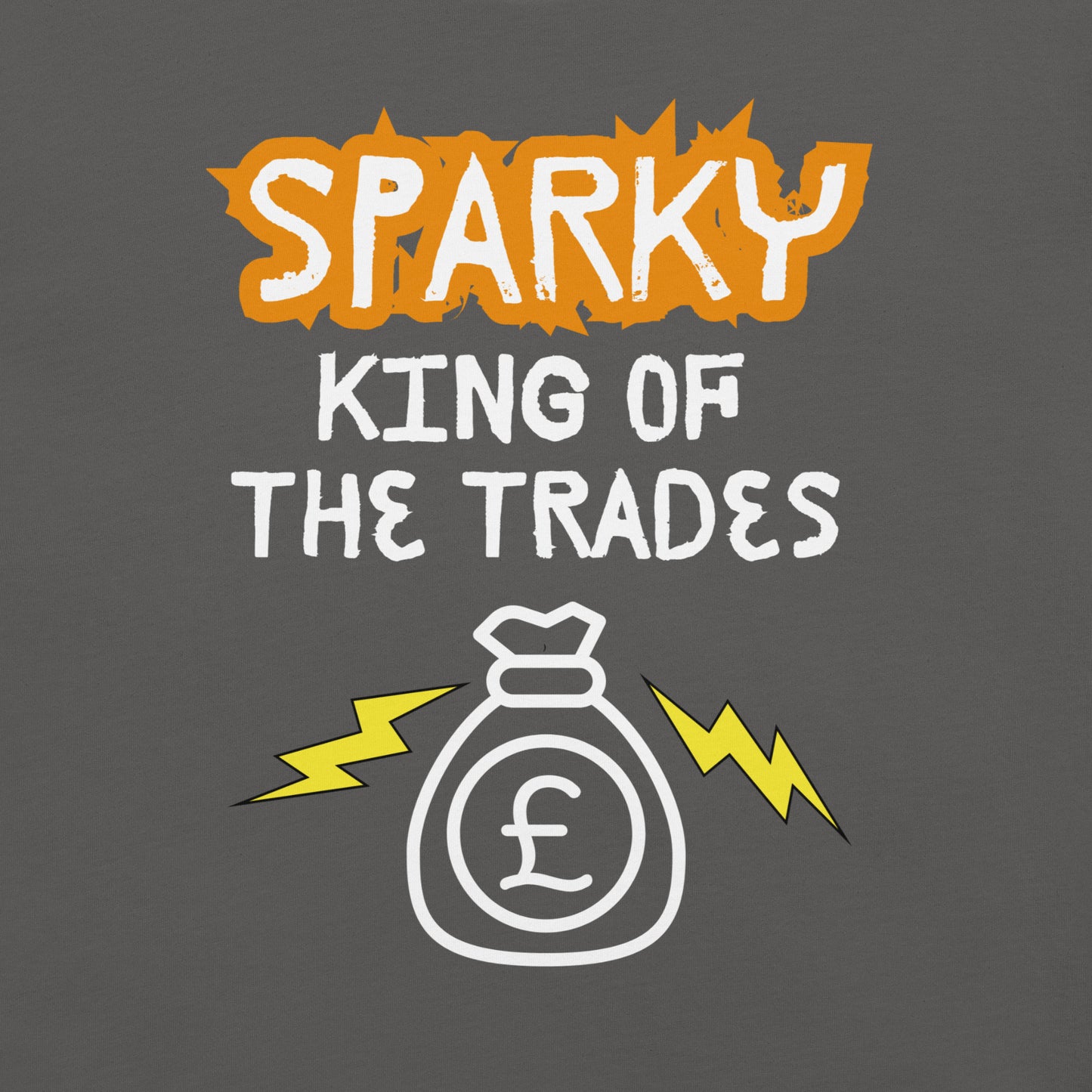 Funny T-shirt for electricians - King of the trades - GWaves