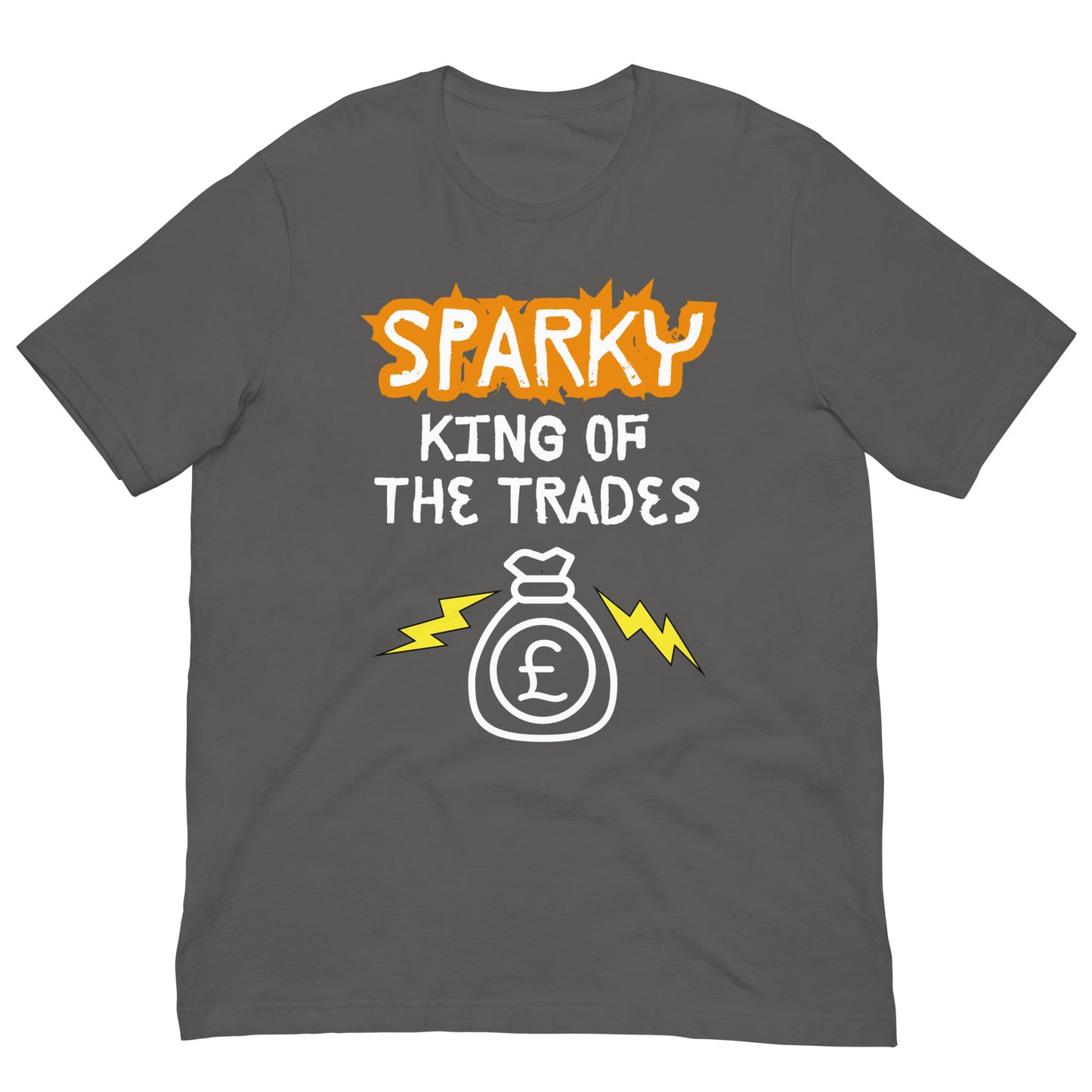 Funny T-shirt for electricians - King of the trades - GWaves
