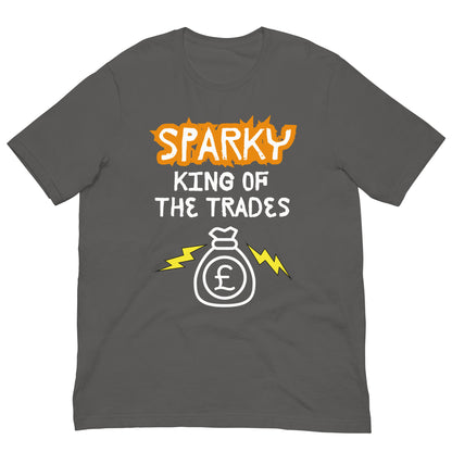 Funny T-shirt for electricians - King of the trades - GWaves