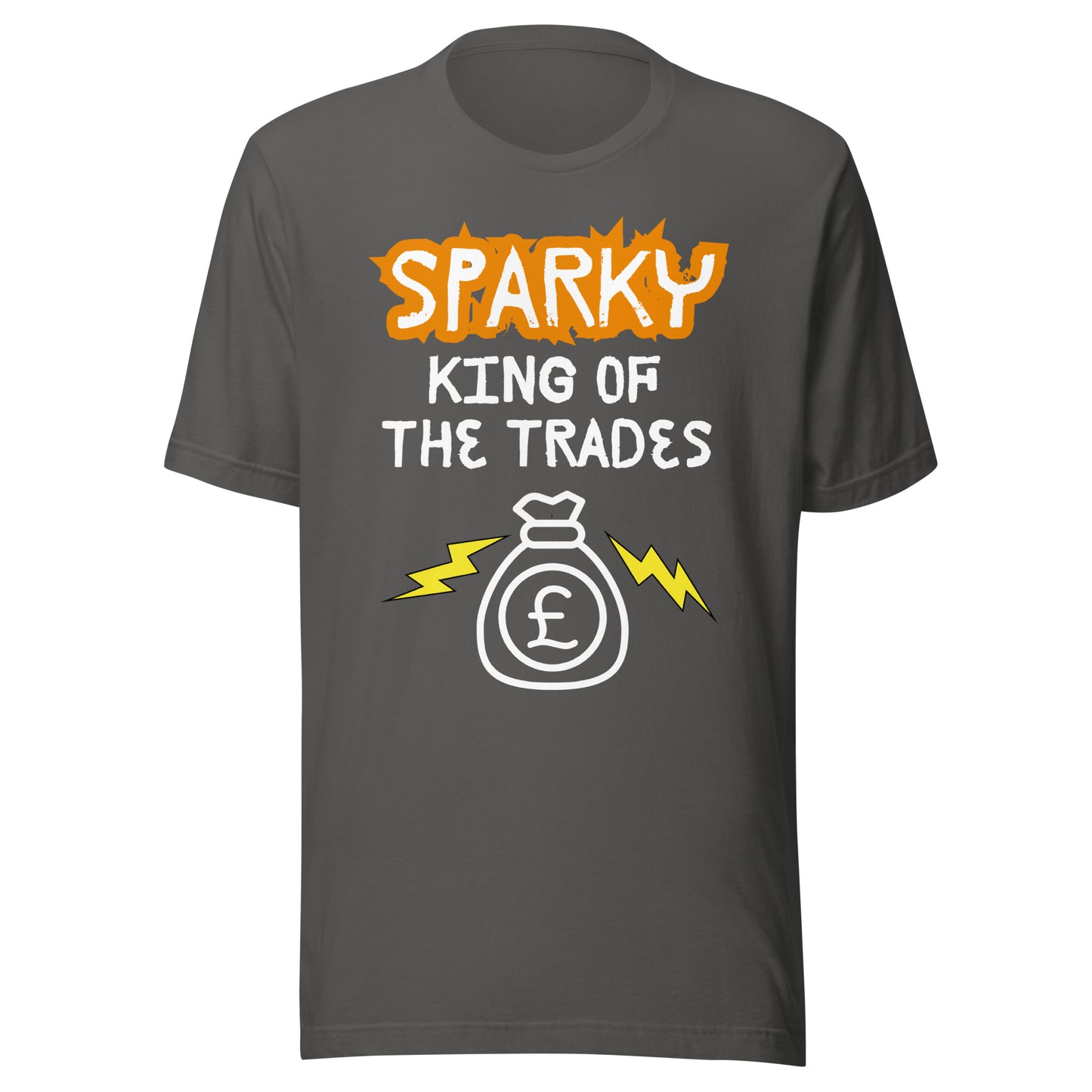 Funny T-shirt for electricians - King of the trades - GWaves