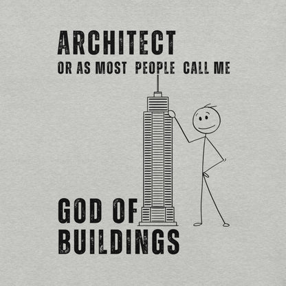 Funny T-shirt for builders - god-of-buildings-tee - GWaves