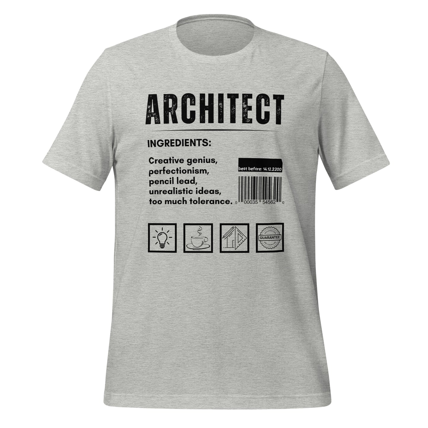 Funny T-shirt for architects - Architect ingredients - GWaves