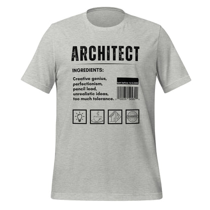 Funny T-shirt for architects - Architect ingredients - GWaves