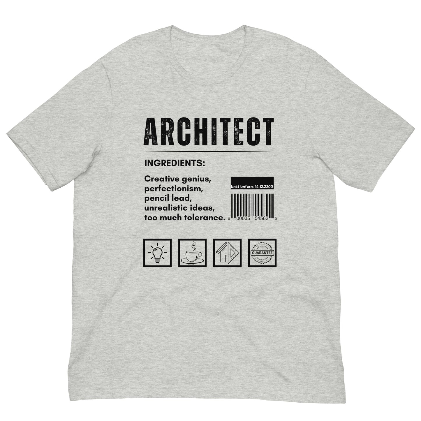 Funny T-shirt for architects - Architect ingredients - GWaves