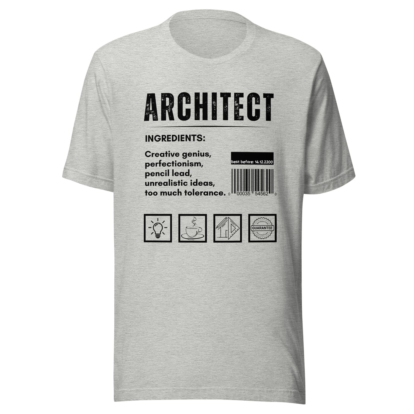 Funny T-shirt for architects - Architect ingredients - GWaves