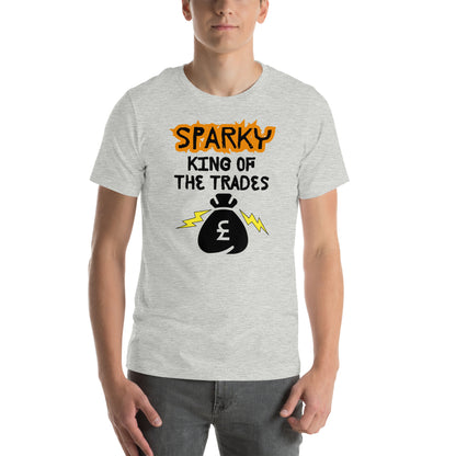 Funny T-shirt for electricians - King of the trades - GWaves