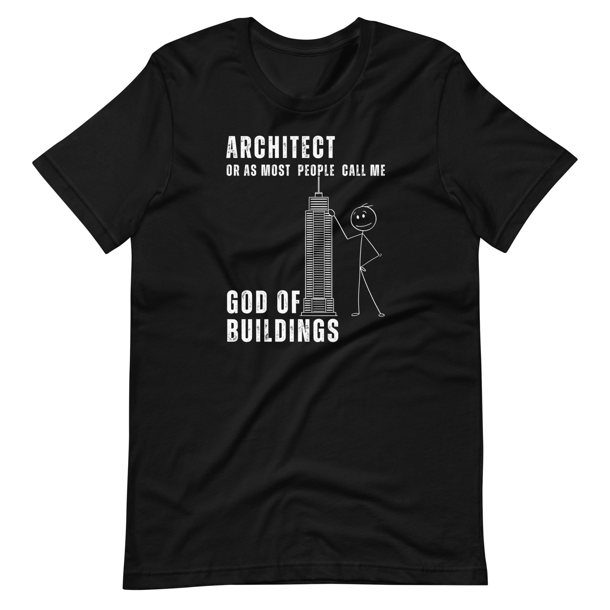 Funny T-shirt for builders - god-of-buildings-tee - GWaves