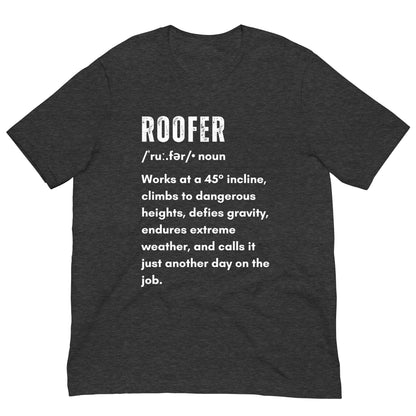Funny T-shirt for roofers - Roofer Definition Design - GWaves