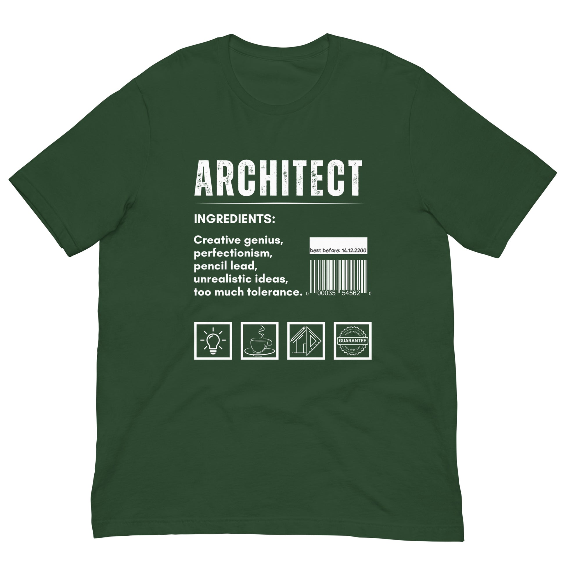 Funny T-shirt for architects - Architect ingredients - GWaves