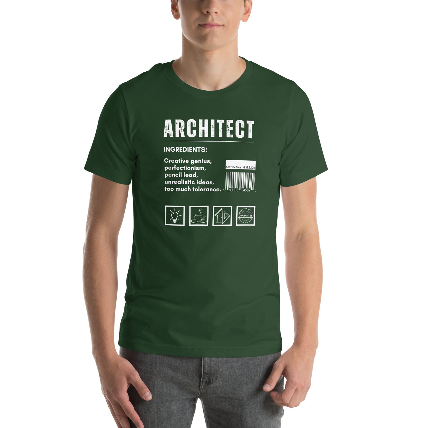 Funny T-shirt for architects - Architect ingredients - GWaves