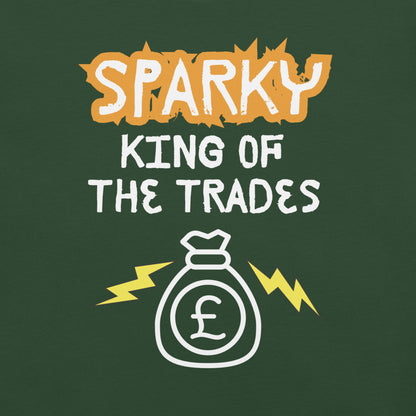 Funny T-shirt for electricians - King of the trades - GWaves