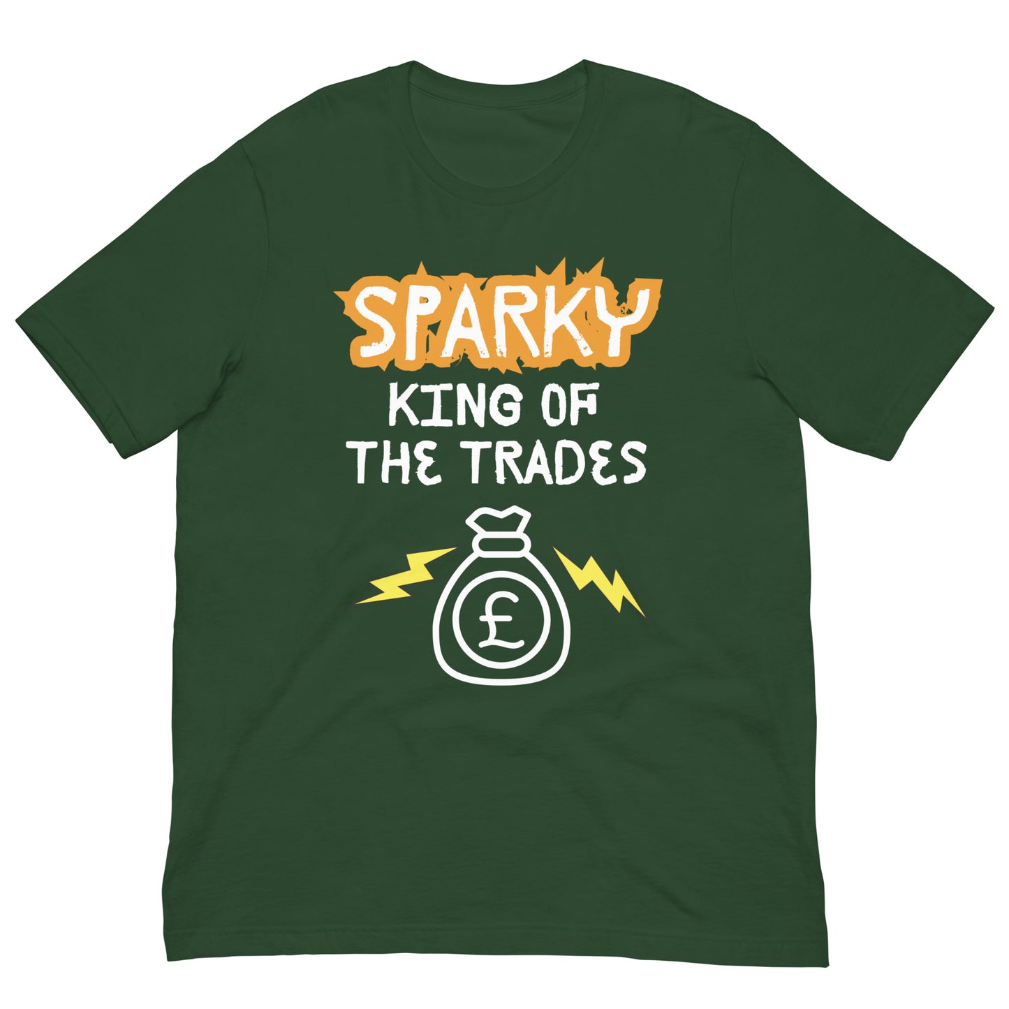 Funny T-shirt for electricians - King of the trades - GWaves