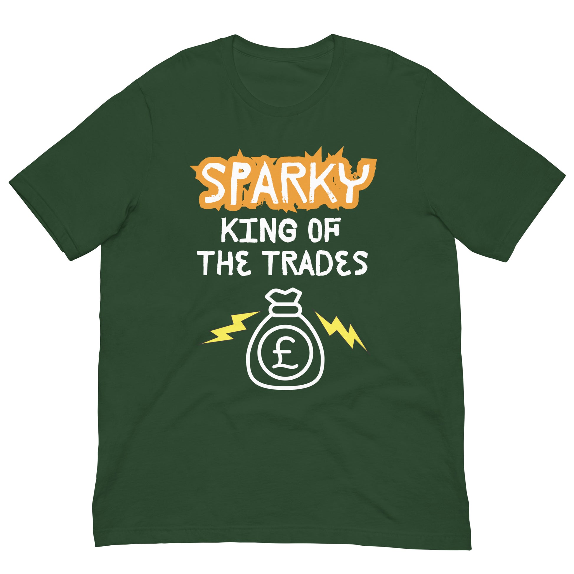 Funny T-shirt for electricians - King of the trades - GWaves