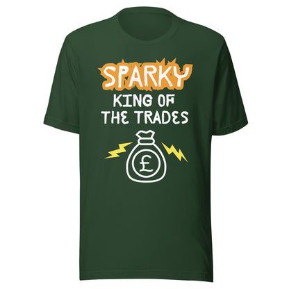 Funny T-shirt for electricians - King of the trades - GWaves