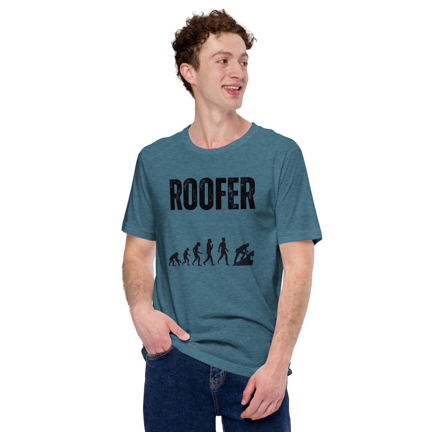 Funny T-shirt for roofers - Roofer Evolution Design - GWaves