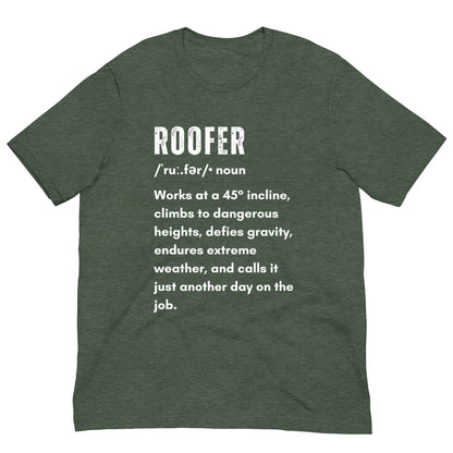 Funny T-shirt for roofers - Roofer Definition Design - GWaves