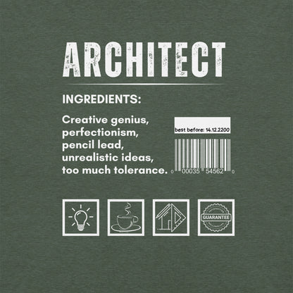 Funny T-shirt for architects - Architect ingredients - GWaves