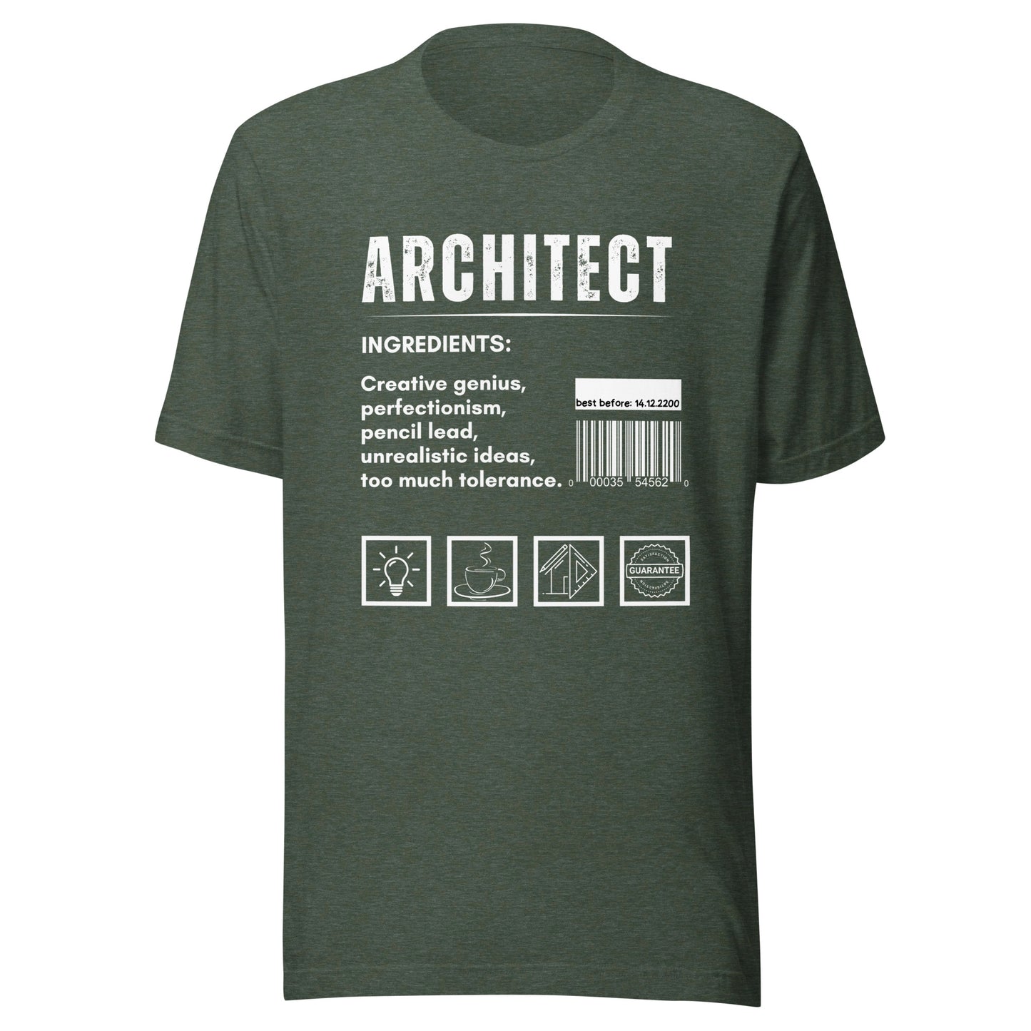 Funny T-shirt for architects - Architect ingredients - GWaves