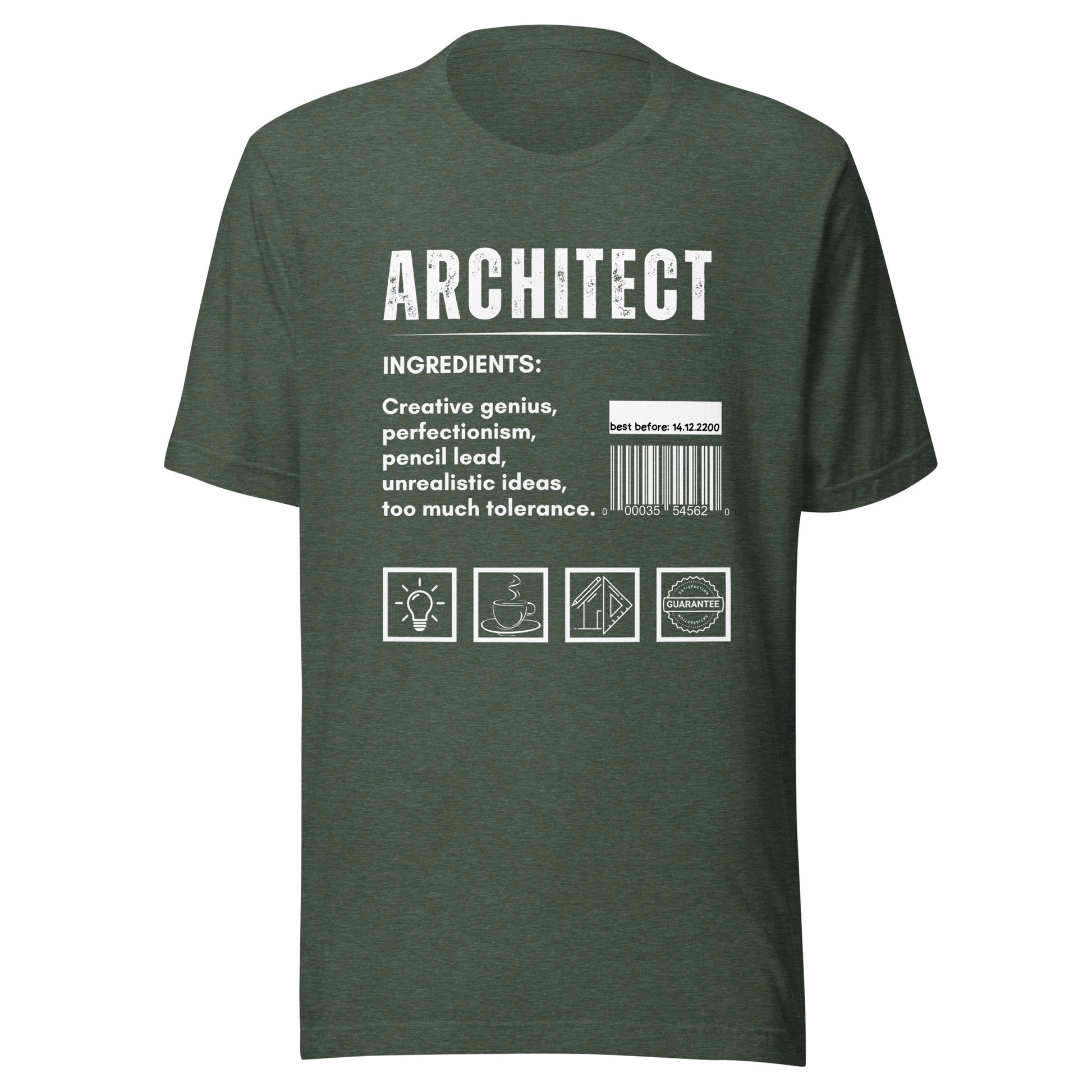 Funny T-shirt for architects - Architect ingredients - GWaves