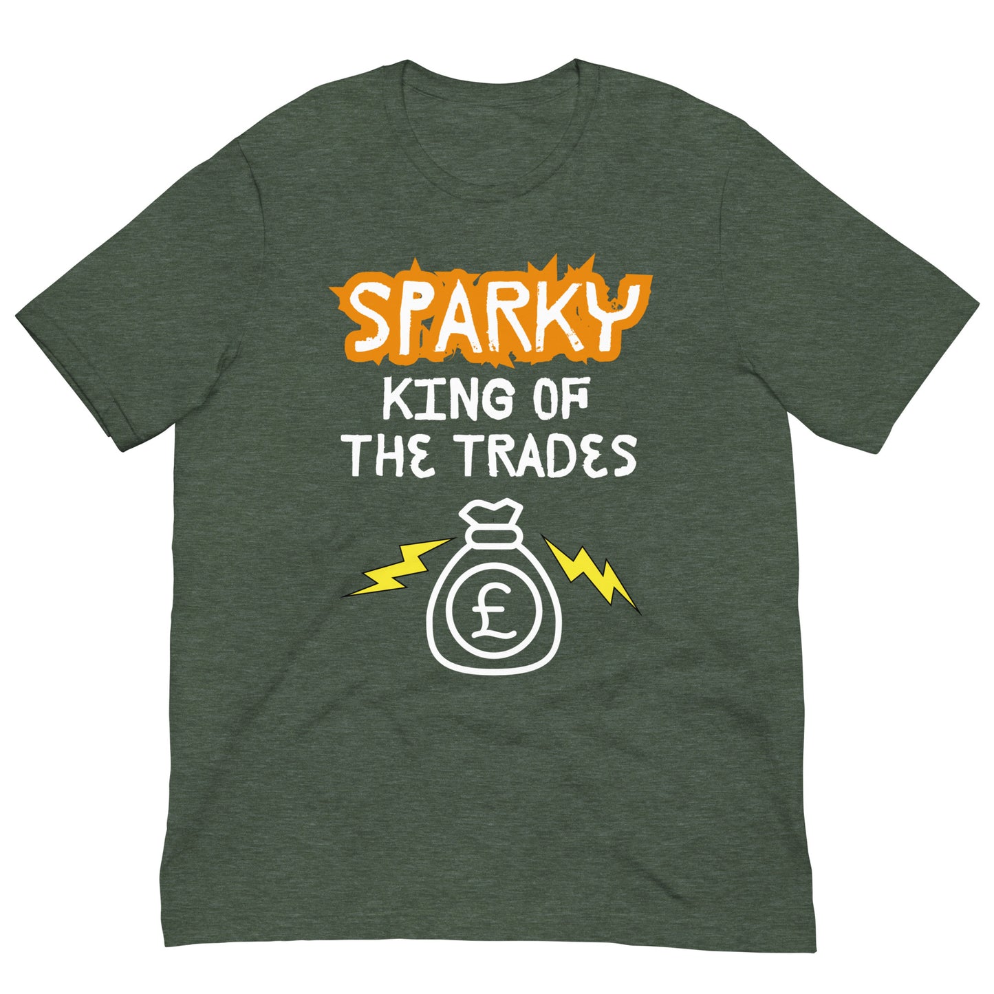 Funny T-shirt for electricians - King of the trades - GWaves