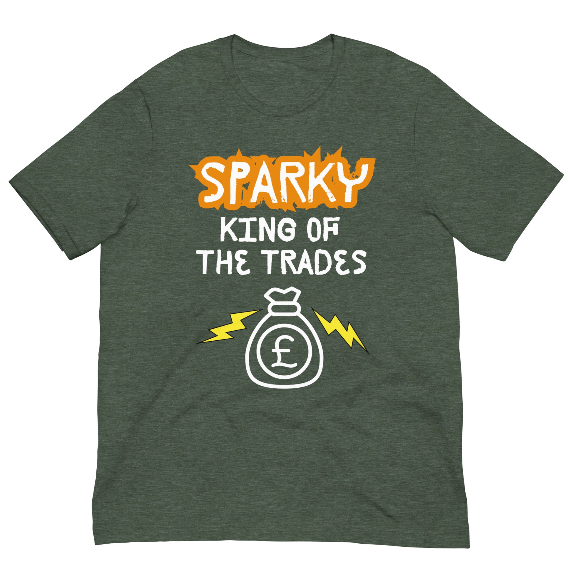 Funny T-shirt for electricians - King of the trades - GWaves