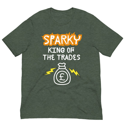 Funny T-shirt for electricians - King of the trades - GWaves