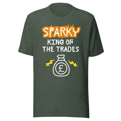 Funny T-shirt for electricians - King of the trades - GWaves