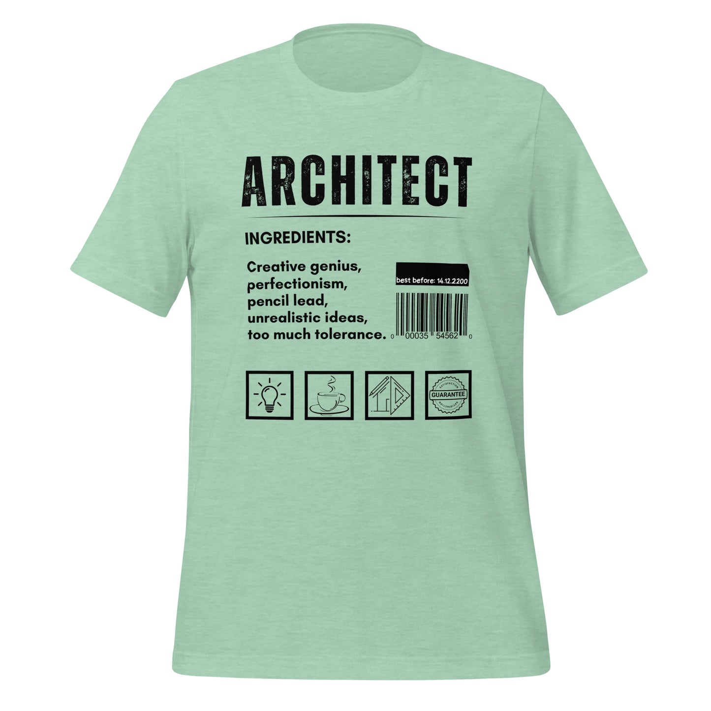 Funny T-shirt for architects - Architect ingredients - GWaves