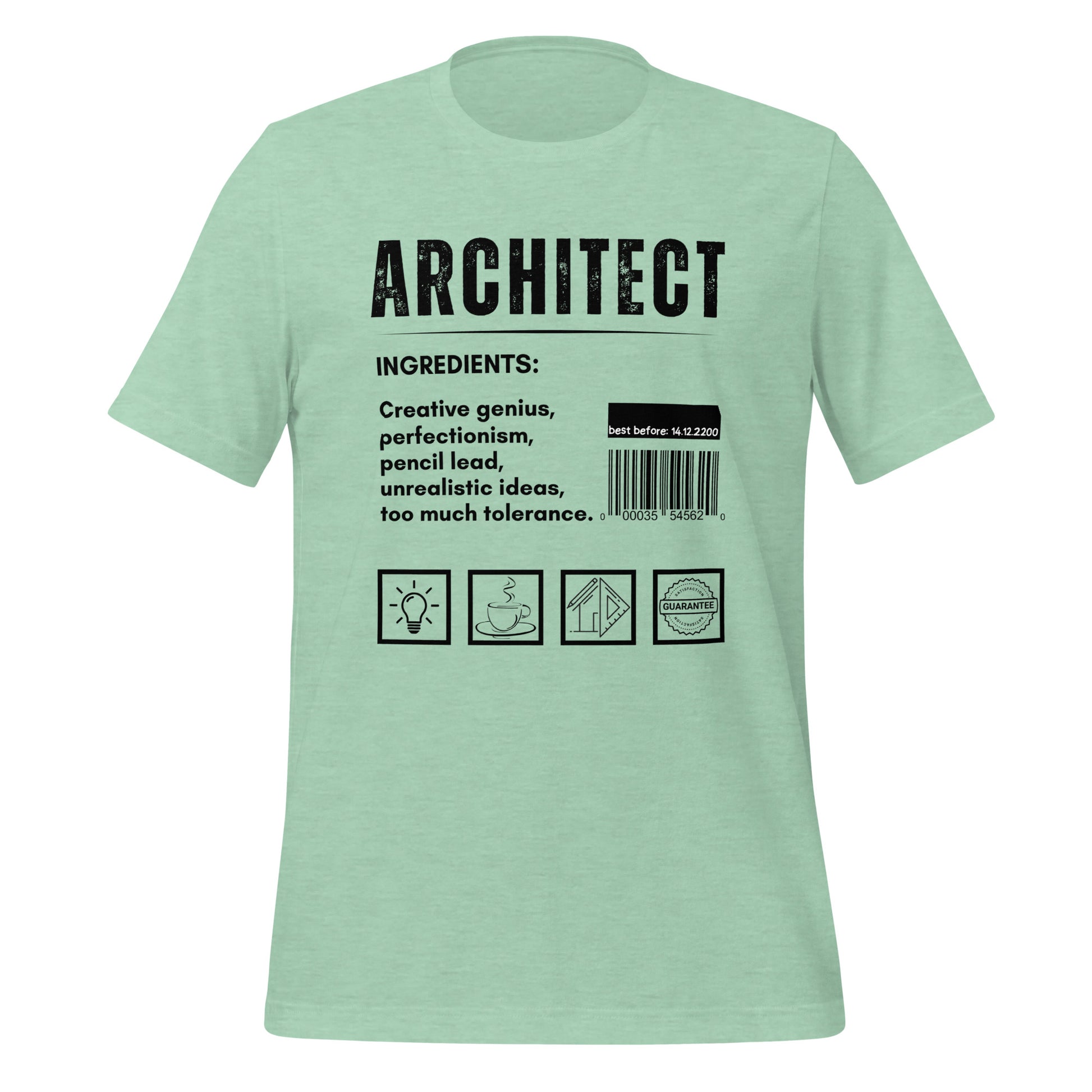 Funny T-shirt for architects - Architect ingredients - GWaves