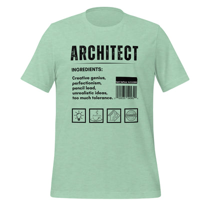 Funny T-shirt for architects - Architect ingredients - GWaves