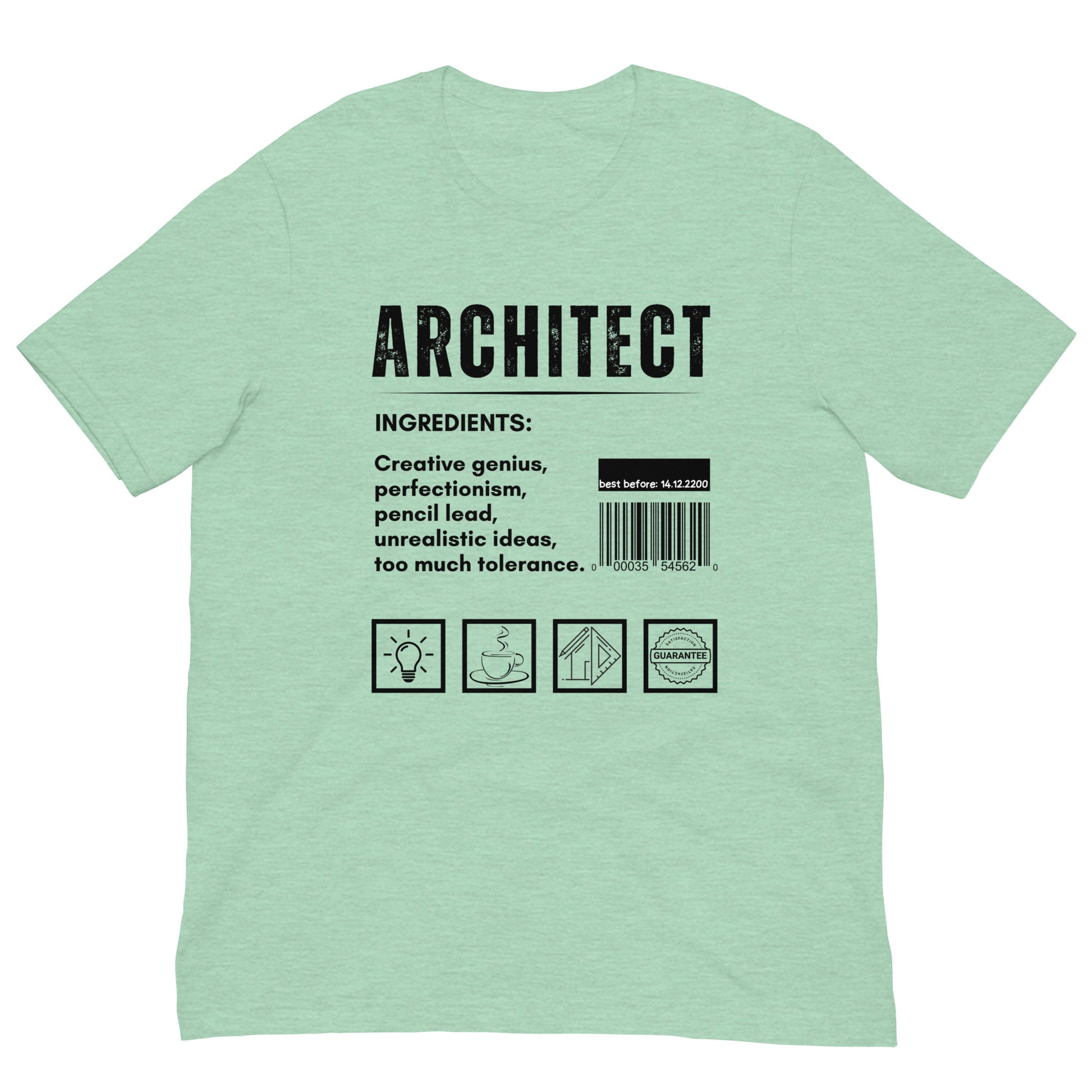 Funny T-shirt for architects - Architect ingredients - GWaves