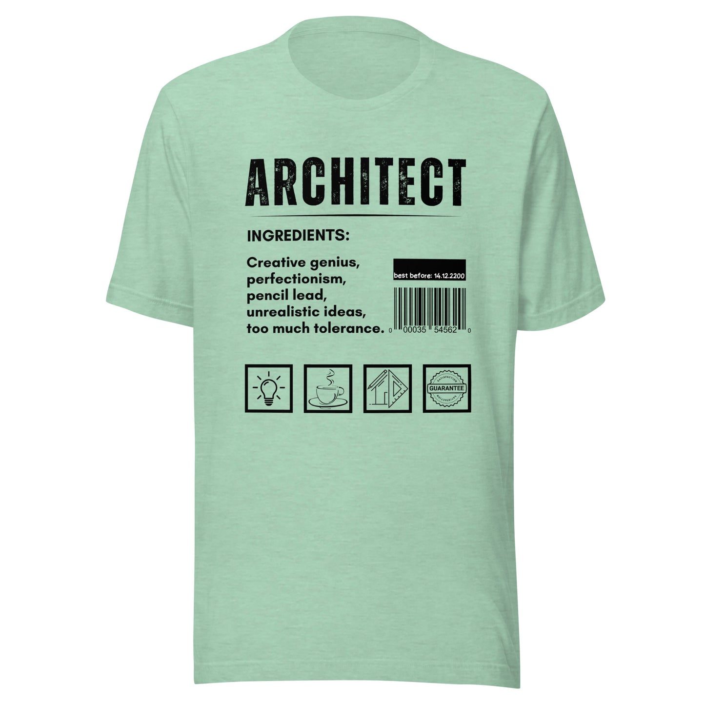 Funny T-shirt for architects - Architect ingredients - GWaves