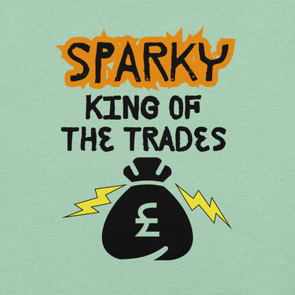 Funny T-shirt for electricians - King of the trades - GWaves