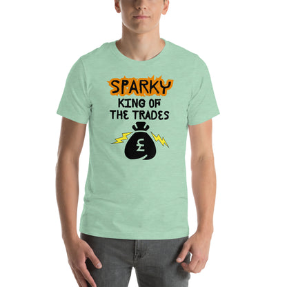 Funny T-shirt for electricians - King of the trades - GWaves