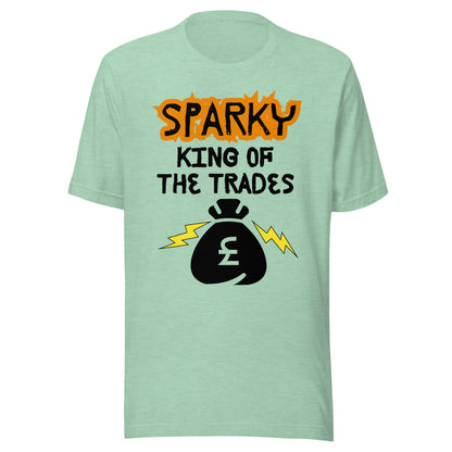Funny T-shirt for electricians - King of the trades - GWaves