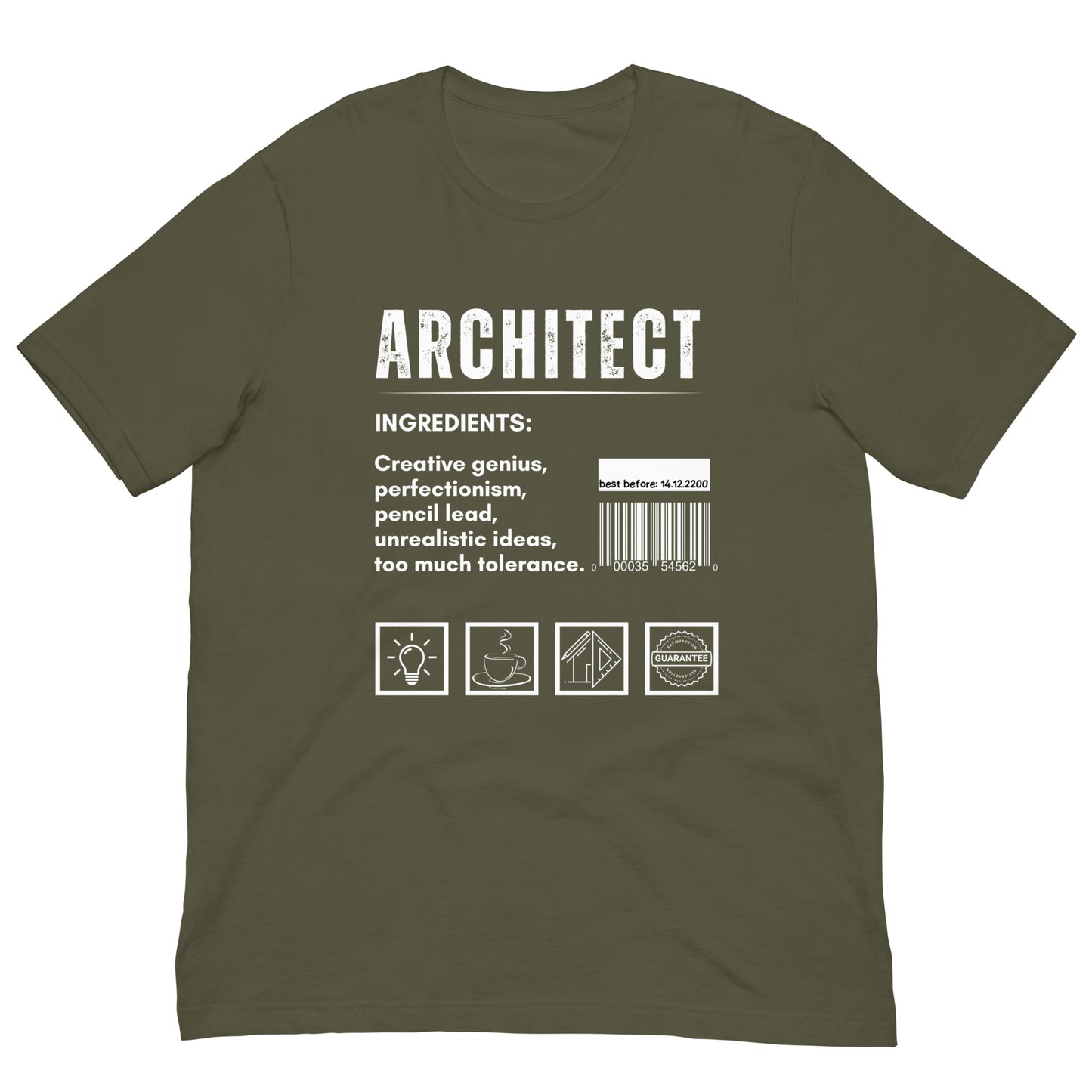 Funny T-shirt for architects - Architect ingredients - GWaves