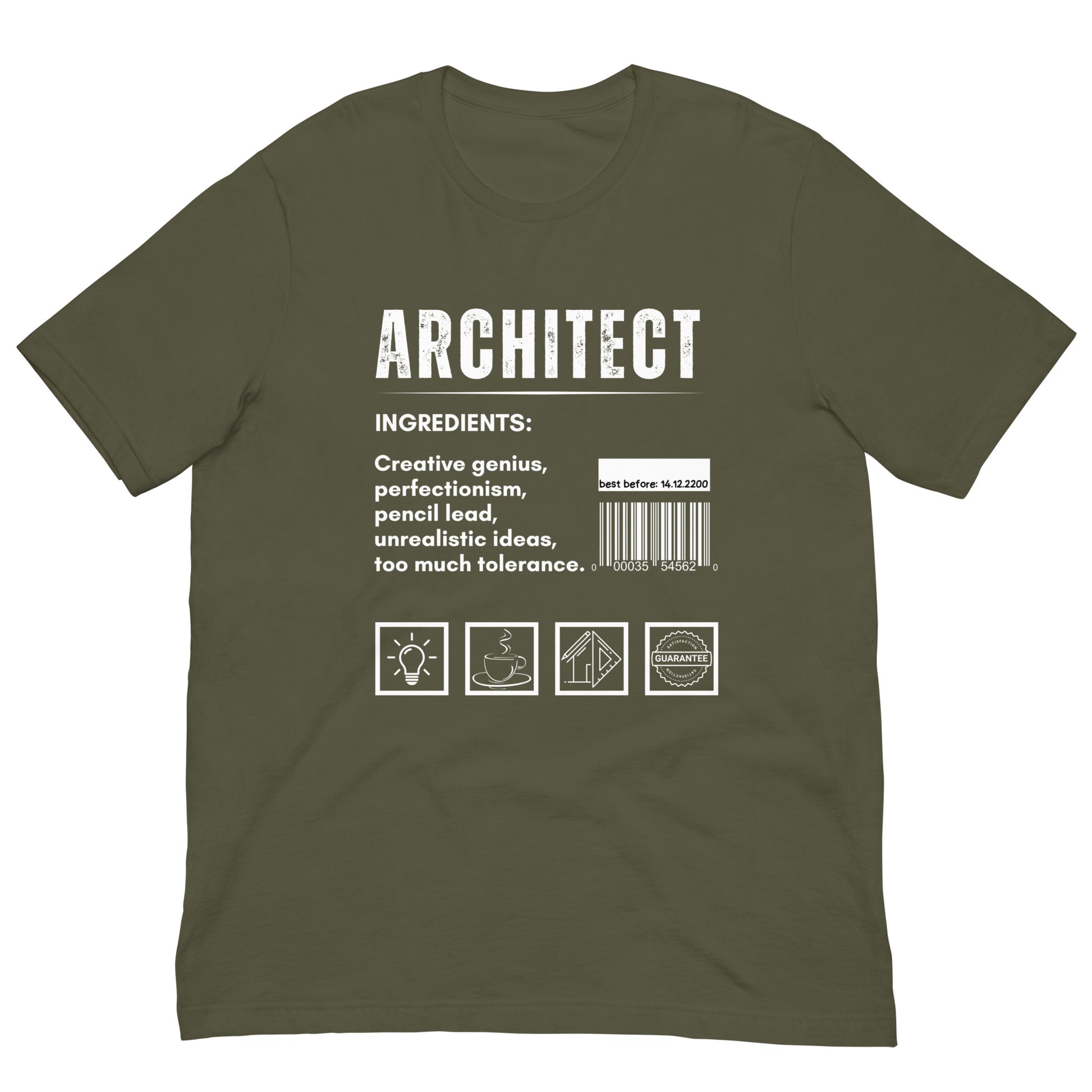 Funny T-shirt for architects - Architect ingredients - GWaves
