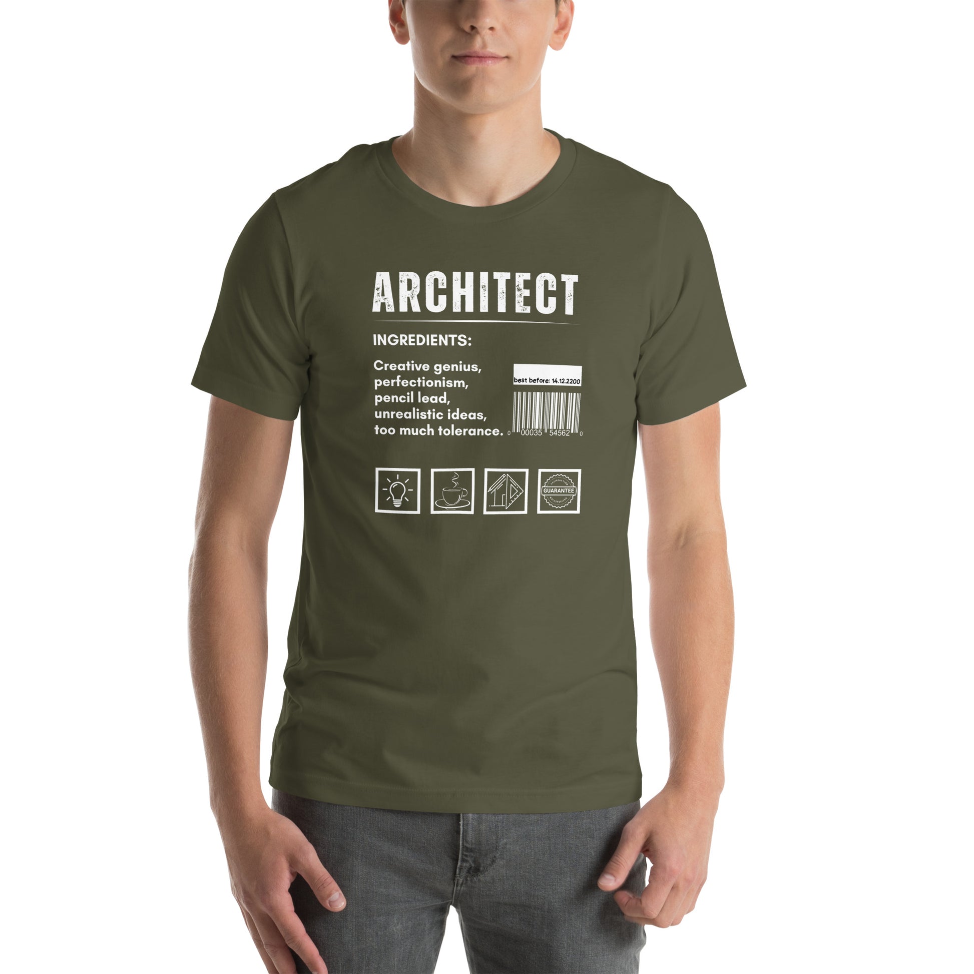 Funny T-shirt for architects - Architect ingredients - GWaves