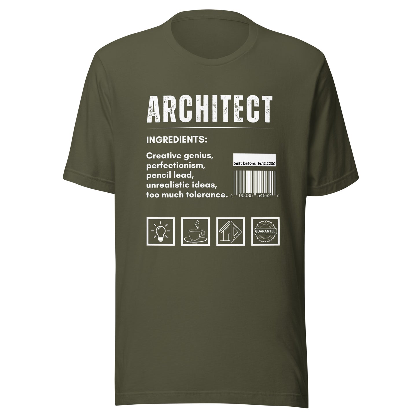 Funny T-shirt for architects - Architect ingredients - GWaves