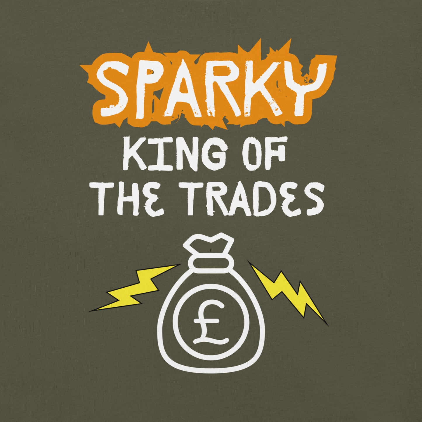 Funny T-shirt for electricians - King of the trades - GWaves