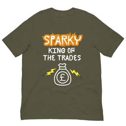 Funny T-shirt for electricians - King of the trades - GWaves