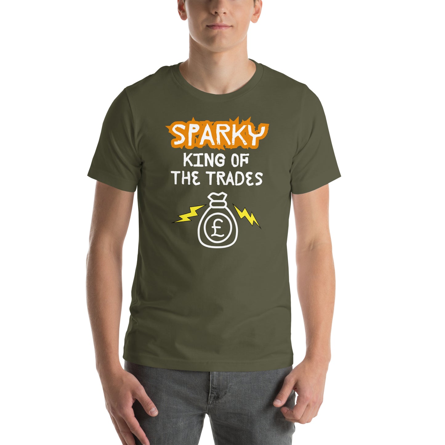 Funny T-shirt for electricians - King of the trades - GWaves
