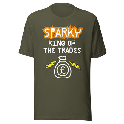 Funny T-shirt for electricians - King of the trades - GWaves