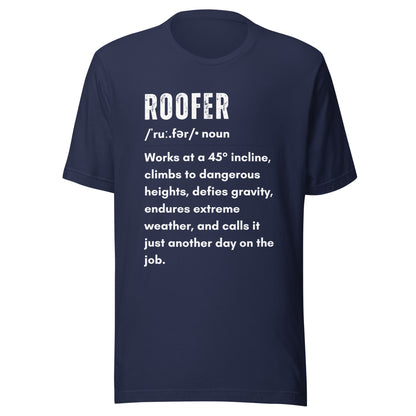 Funny T-shirt for roofers - Roofer Definition Design - GWaves